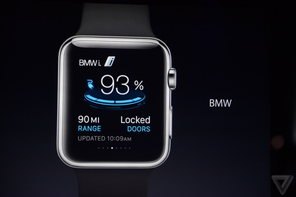 BMW i Apple Watch Controls