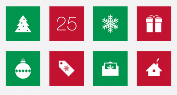 holiday flat icons