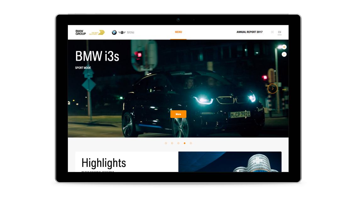 BMW 2017 online annual report