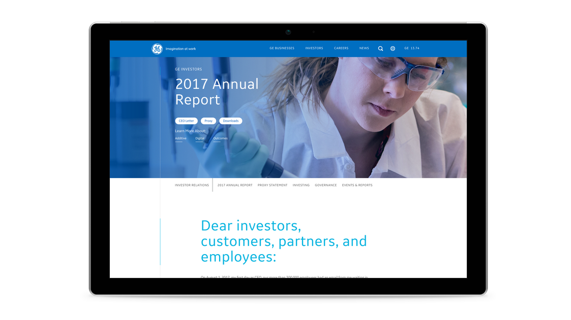 GE 2017 online annual report