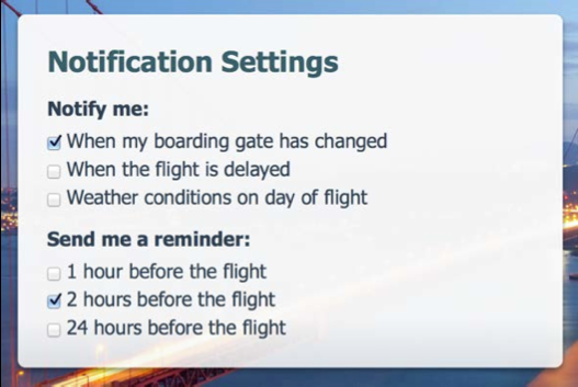 bay airlines notification center