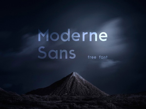 moderne sans free font